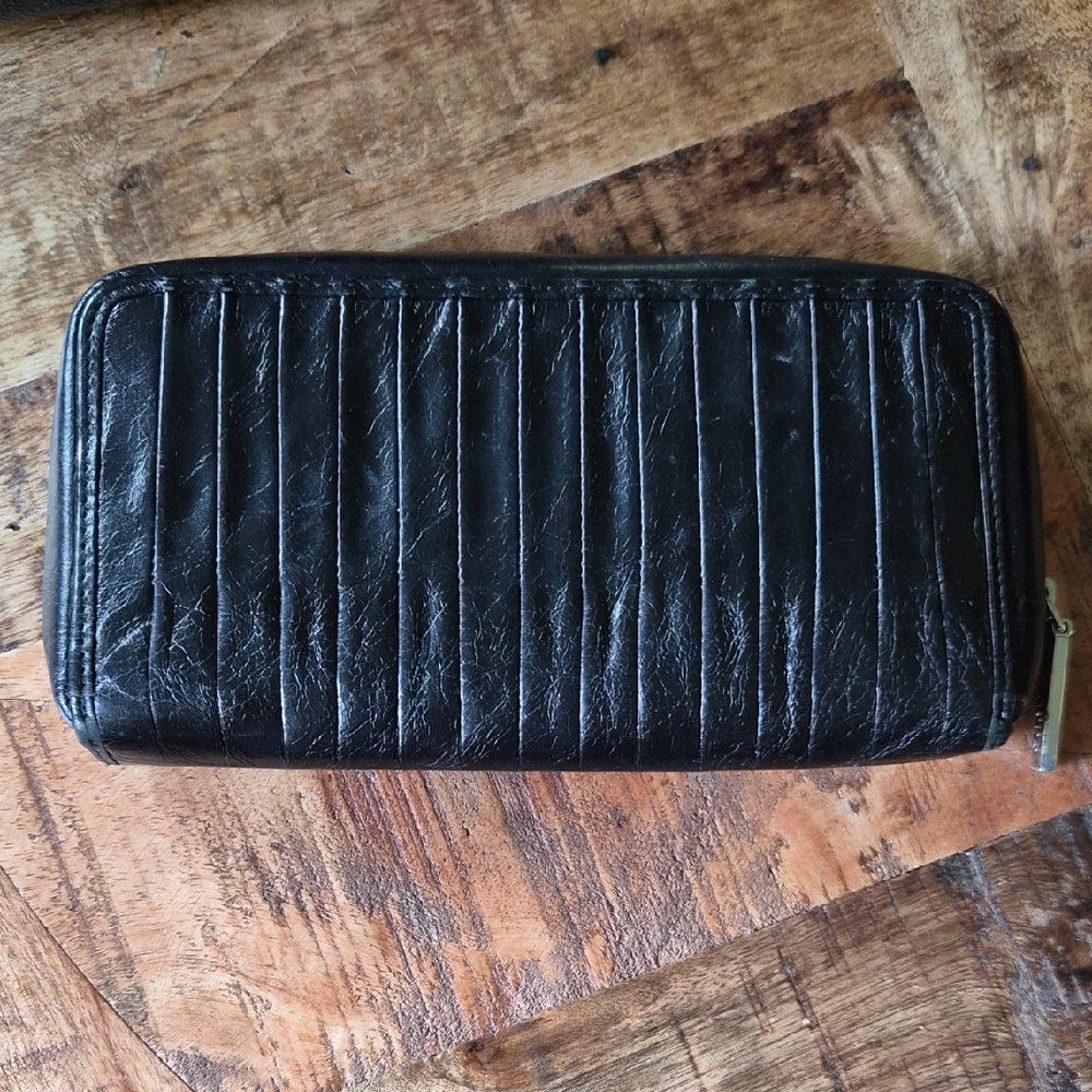 Hobo Black Leather Wallet